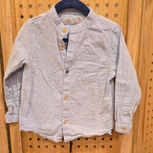 Zara Kids Light Blue Button Down Shirt